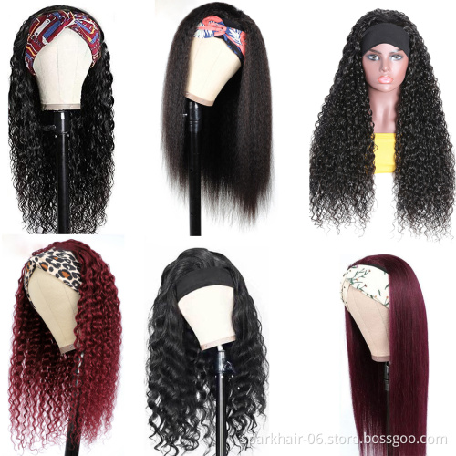 top quality headband wigs brazillian headband wig wholesale china straight headband wig vendor